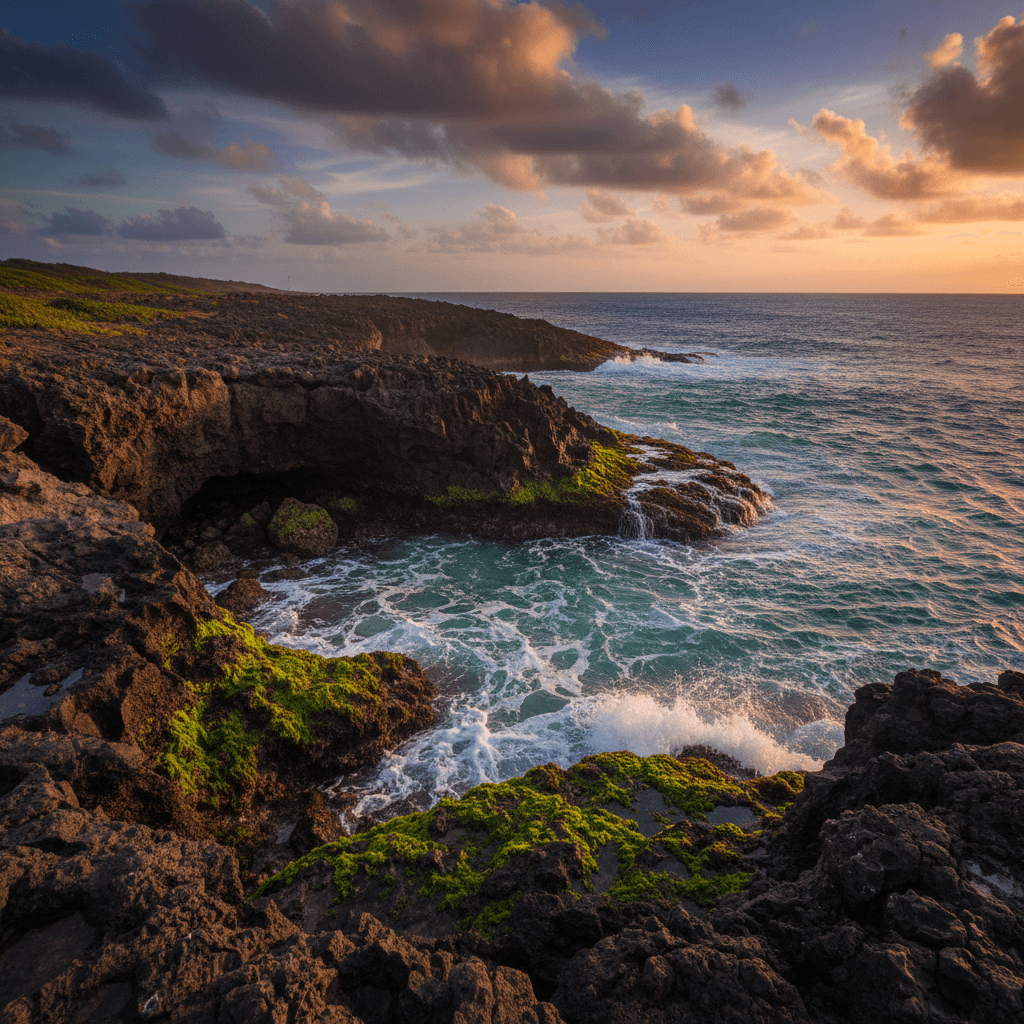 Natural Barbados coastline where products are sustainably sourced
