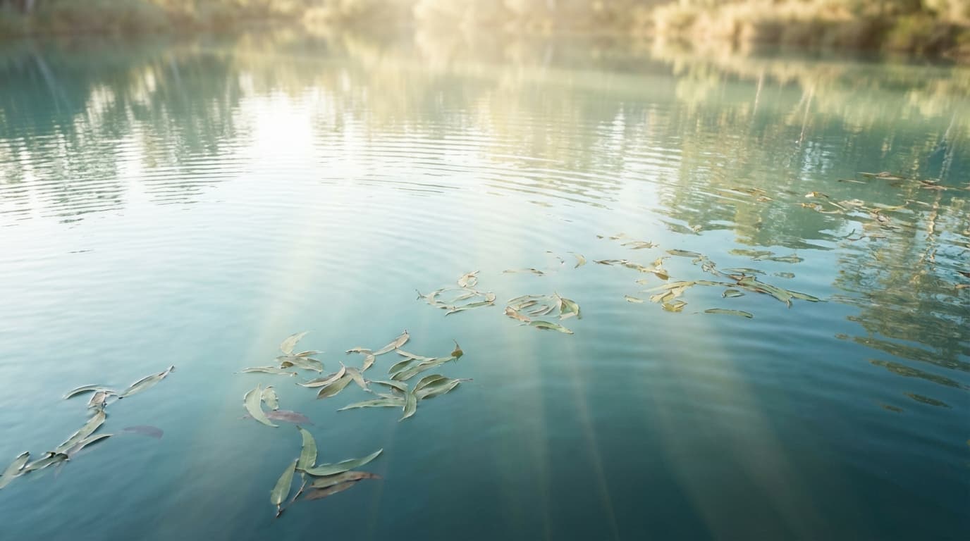 Sea moss preparation in water with natural lighting